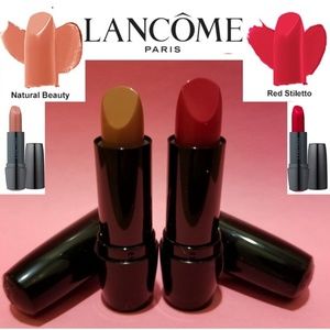 New Lancome lipsticks! Must-have red+nude duo! FS!